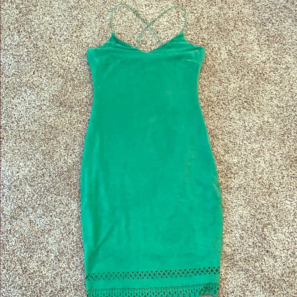 XOXO Green cocktail dress (NWOT)